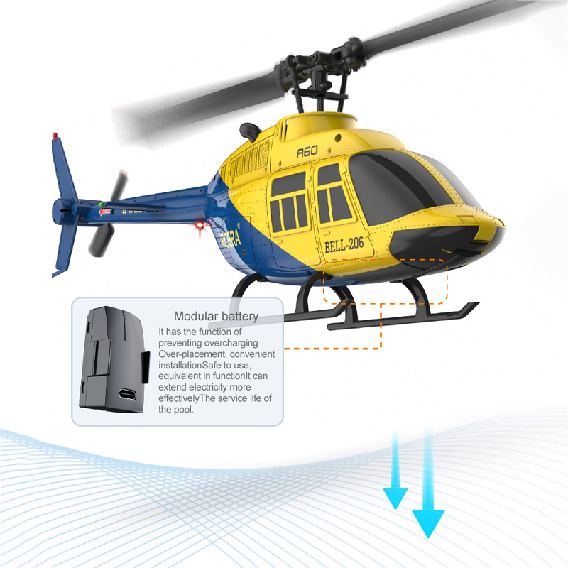 A60 RC Helicopter 2.4G 6-Aixs  - Rc Hobby Grade Helicopter ulasan dan harga