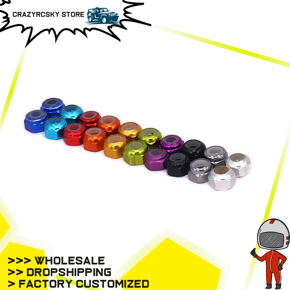 8pcs RCAWD Wheel Hex Lock Nut  - Rc Hobby Nut ulasan dan harga