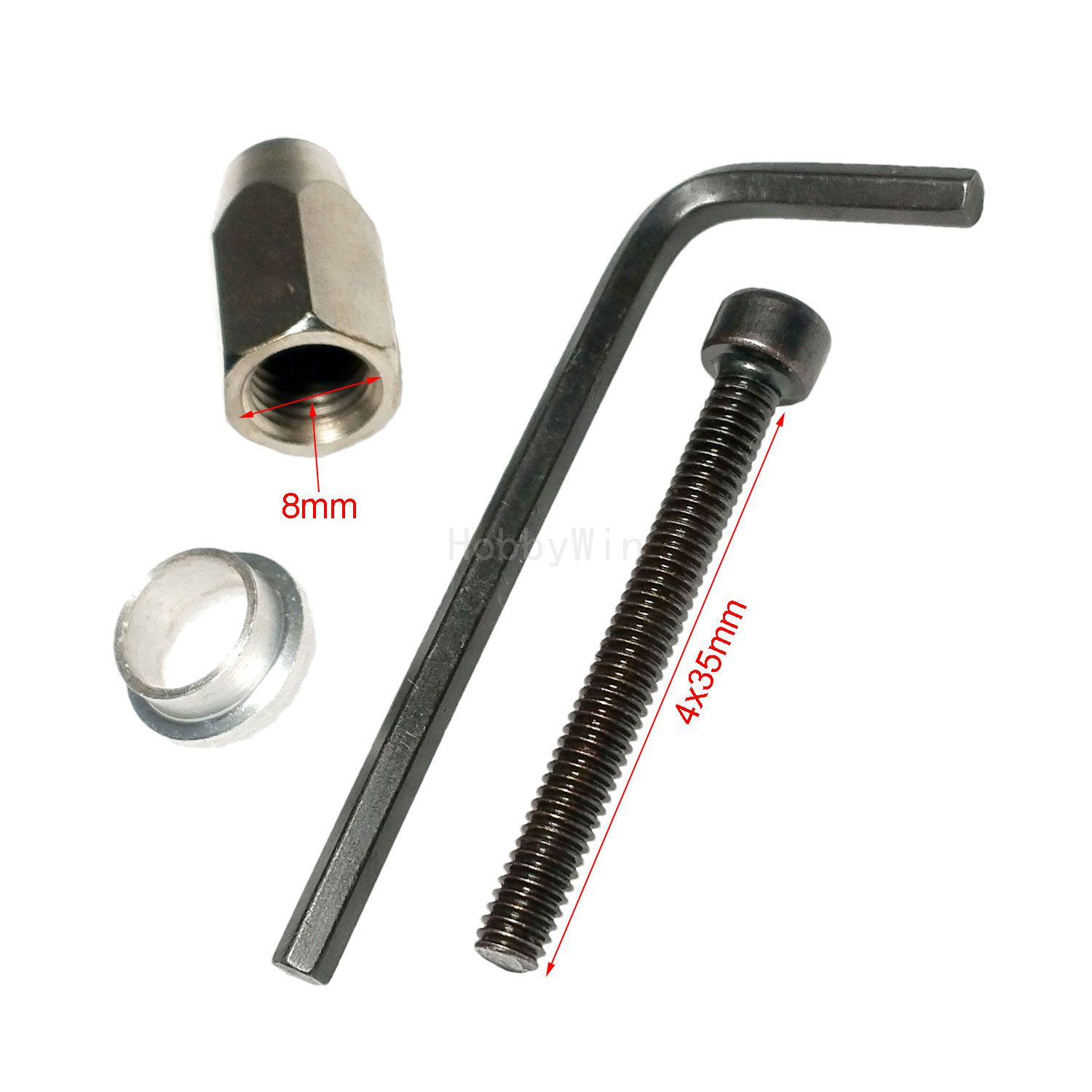 Hex Nut 8mm & Screw 4x25mm for - Rc Hobby Nut ulasan dan harga
