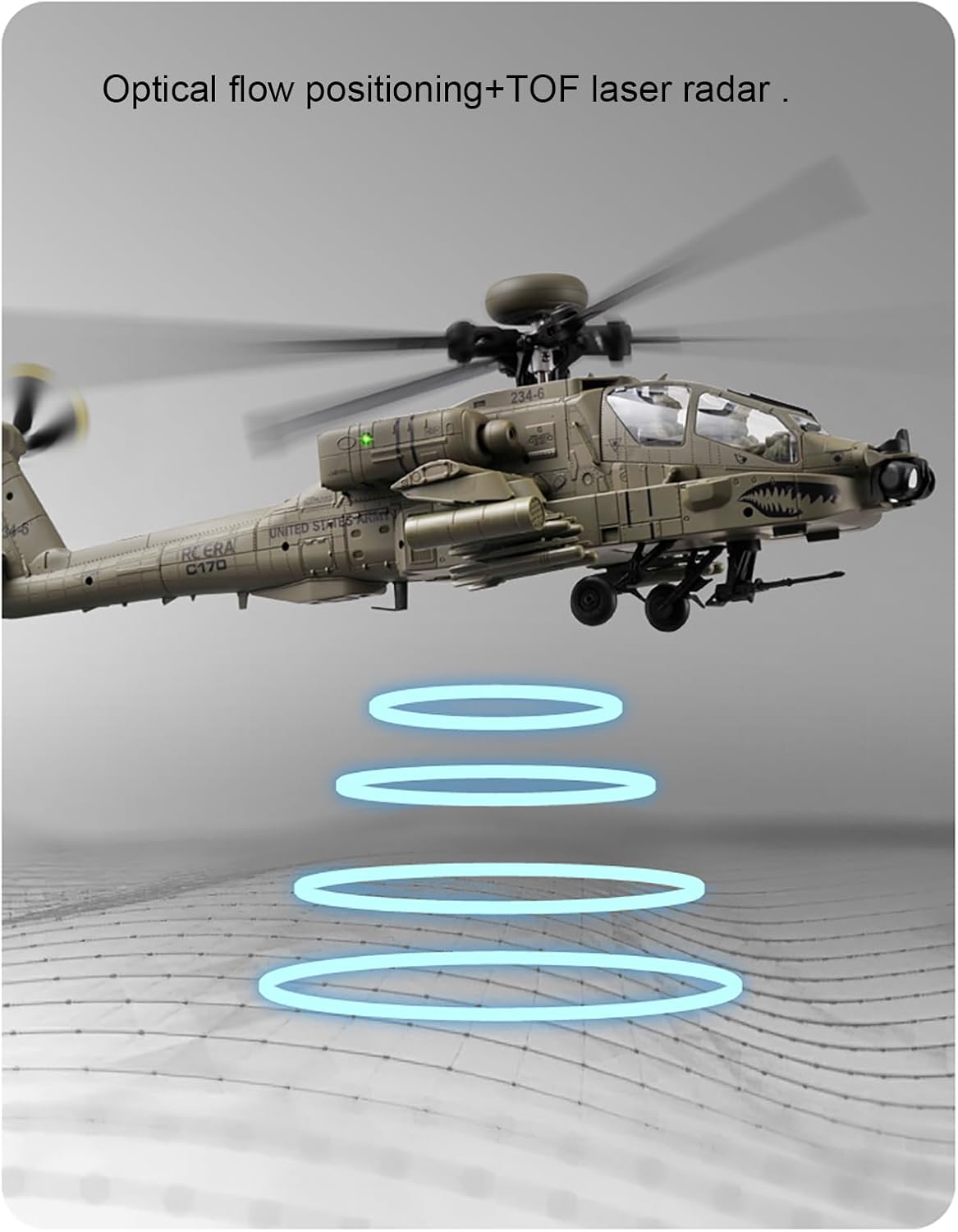 310MM 6CH C170 AH-64D Remote C - Rc Hobby Grade Helicopter ulasan dan harga