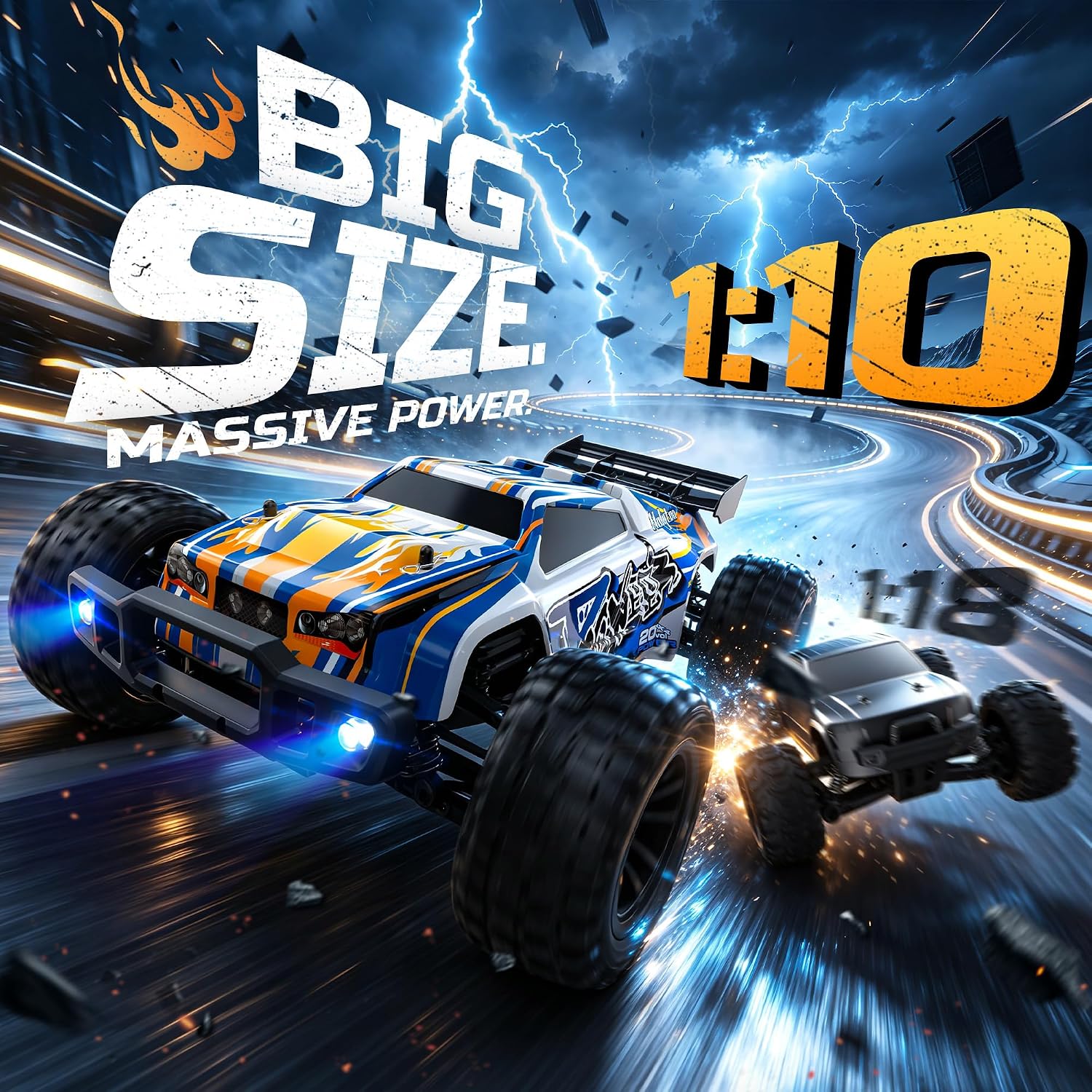 1:10 Large High Speed Remote C - Rc Hobby Monster Truck ulasan dan harga