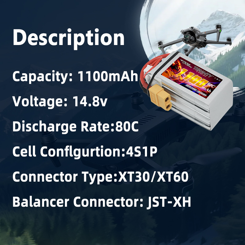TERANTY 4S 1100mAh 80C/160C Li - Lipo Battery 4S ulasan dan harga
