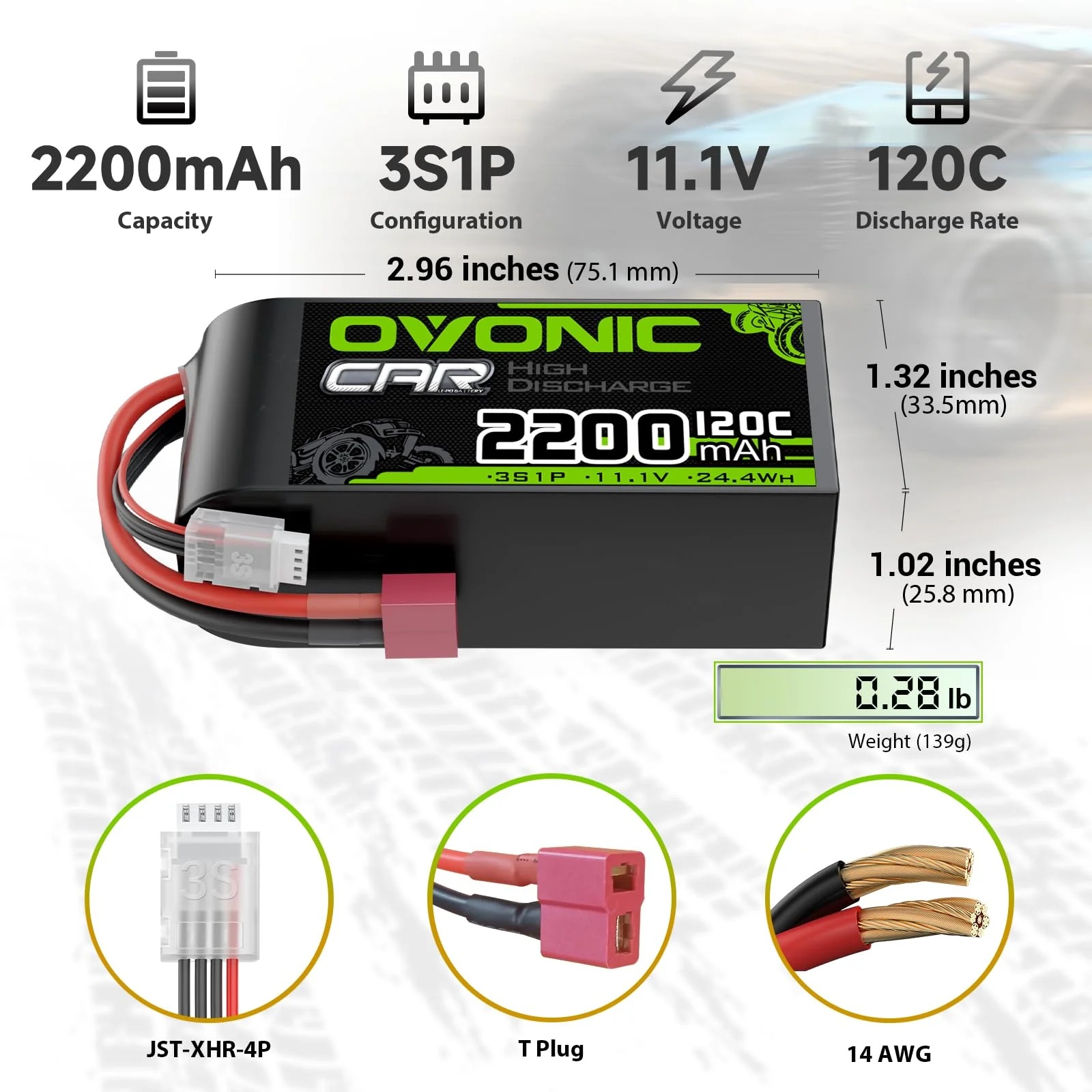 OVONIC 3S Short LiPo Battery 1 - Rc Hobby Grade Truck ulasan dan harga