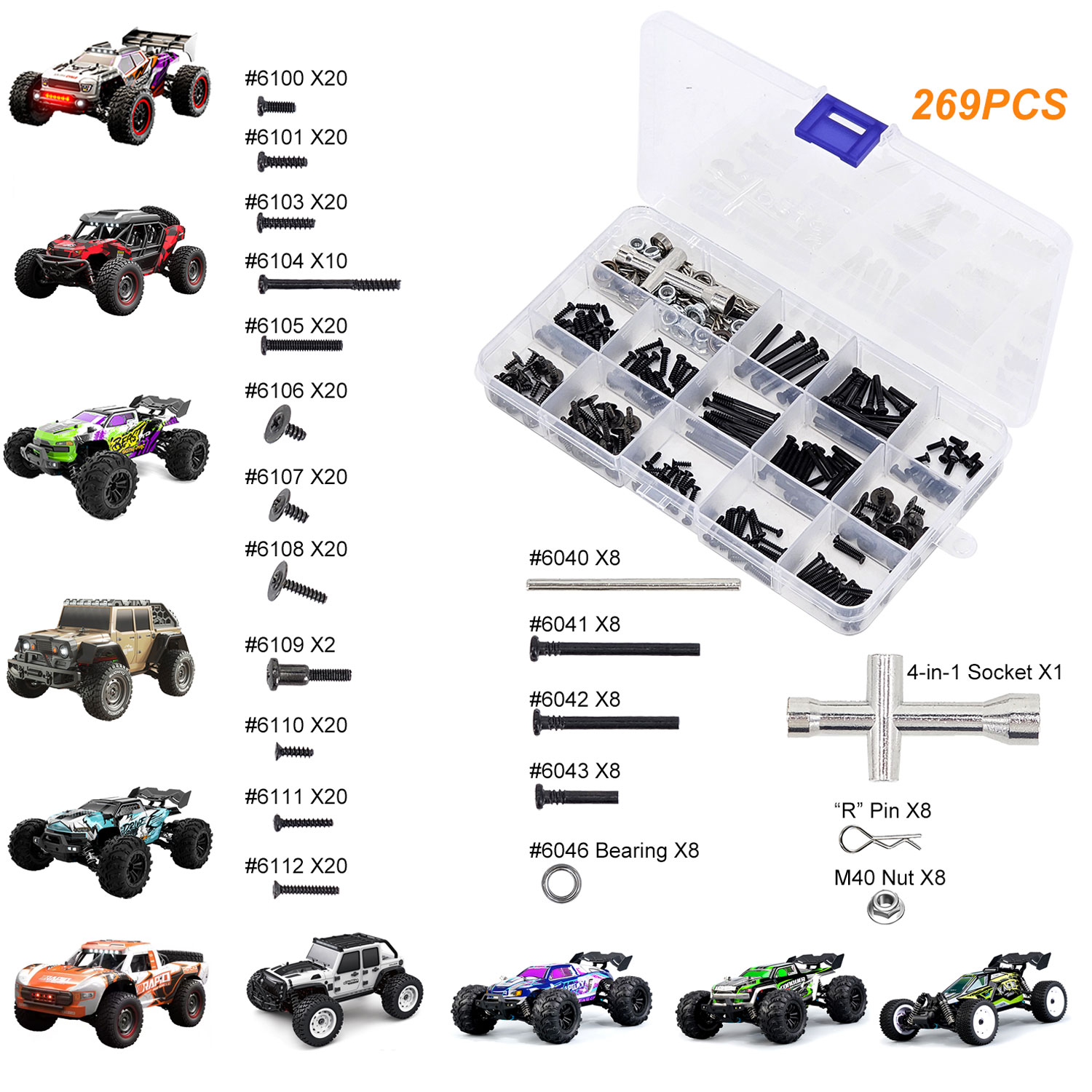 SCY 269-Piece RC Car Tool Kit  - Rc Hobby Nut ulasan dan harga