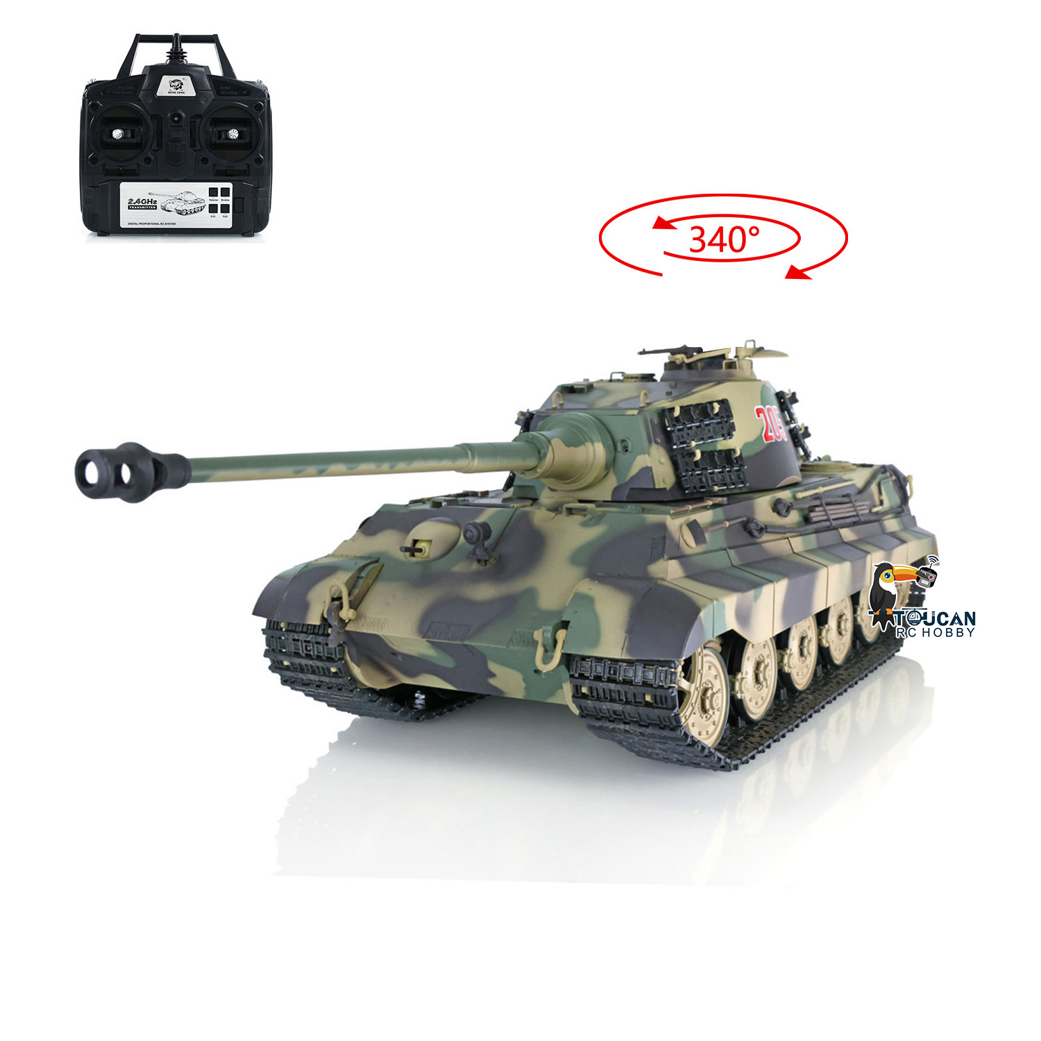 2.4G Heng Long 1/16 RTR RC Tan - Rc Hobby Kings ulasan dan harga