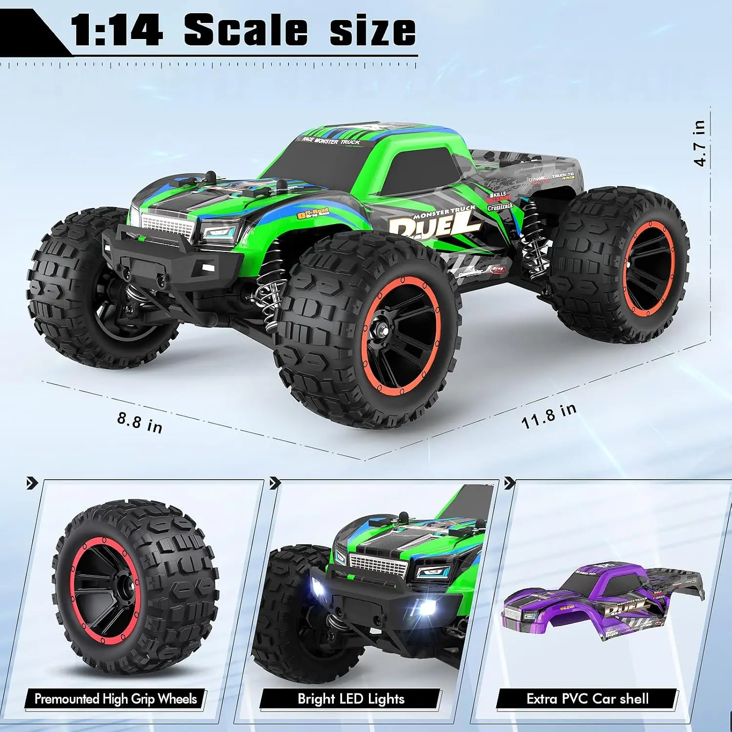 1:14 RC Trucks, High-Speed Rem - Rc Hobby Monster Truck ulasan dan harga