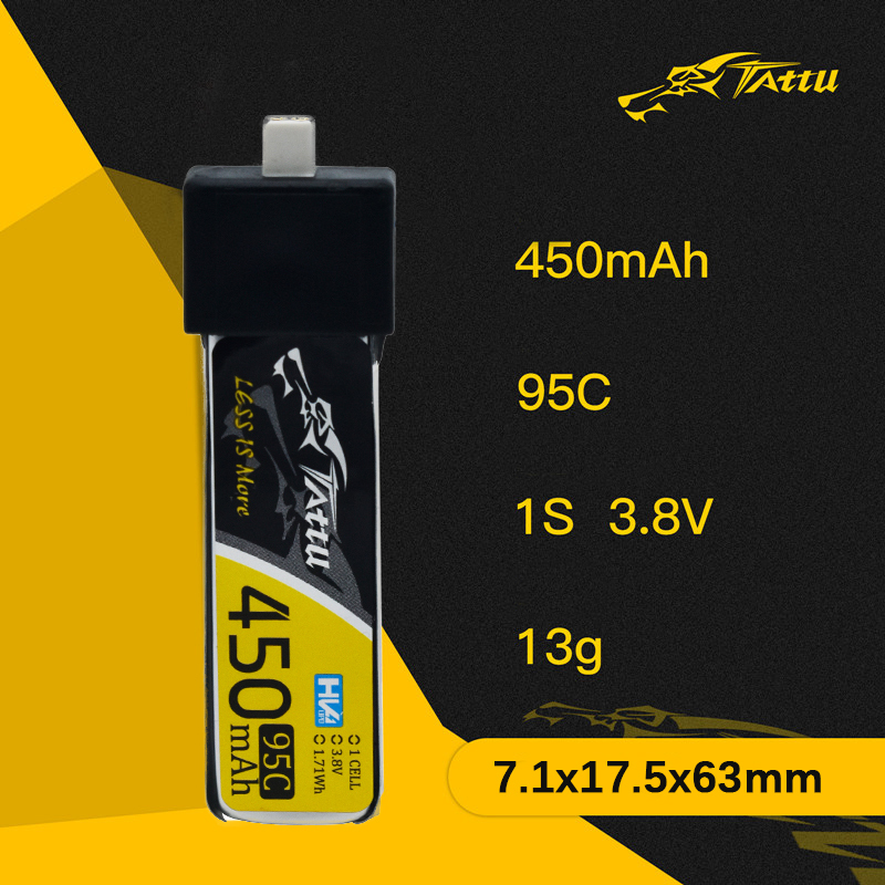 3Pcs NEW TATTU 450/500/550mAh  - Lipo Battery 4S ulasan dan harga