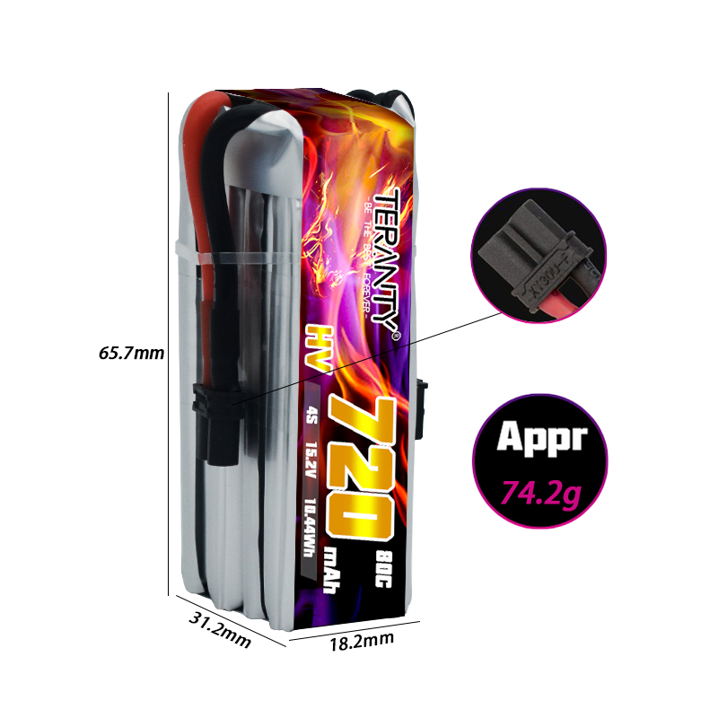 TERANTY 720mAh 4S 15.2V HV Lip - Lipo Battery 4S ulasan dan harga