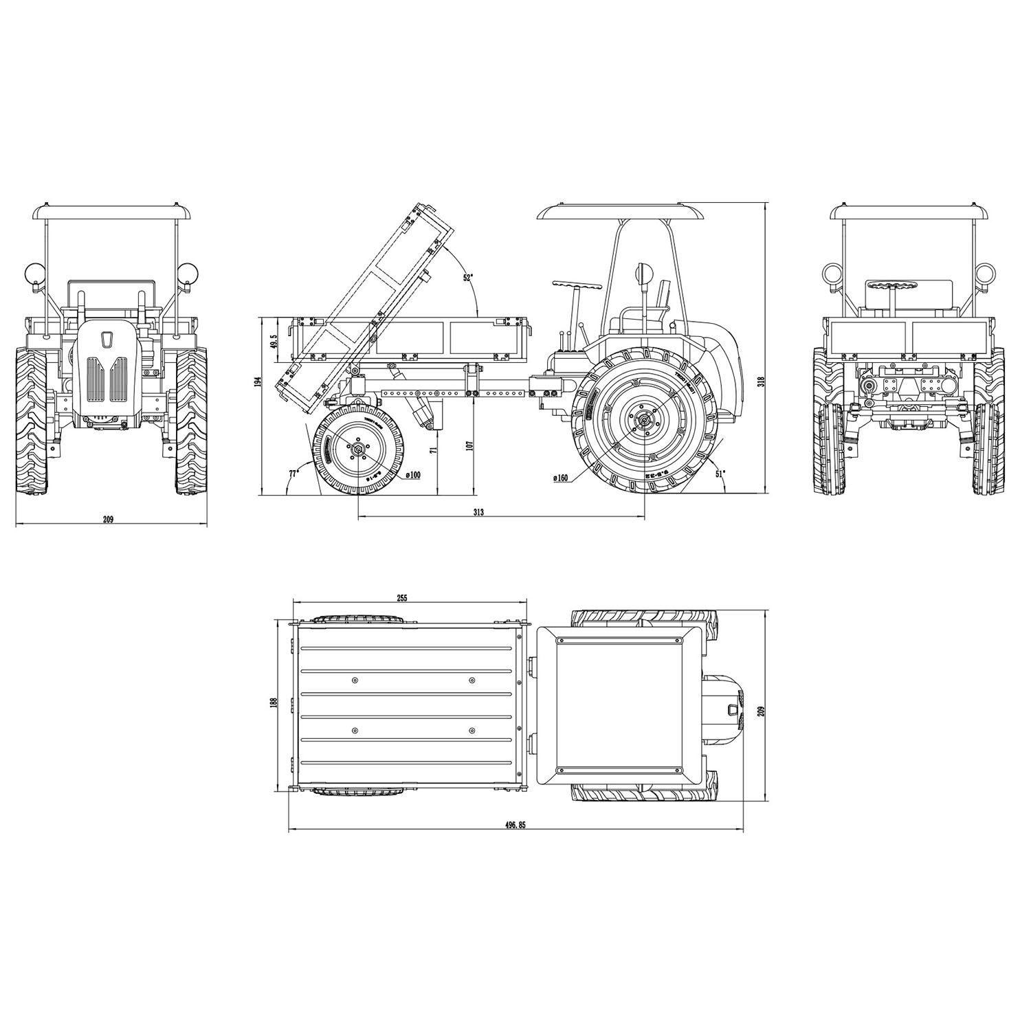 1/10 RC Farm Tractor DONKEY T1 - Rc Hobby Farm ulasan dan harga